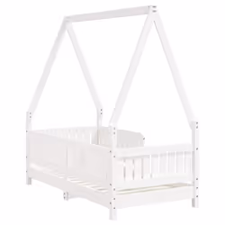 VidaXL 834502 Lit pour enfant Blanc Bois - Vue supplémentaire 6