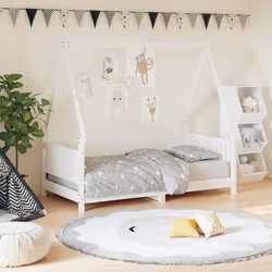 VidaXL 834505 Lit pour enfant Blanc Bois