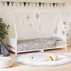 VidaXL 834508 Lit pour enfant Blanc Bois