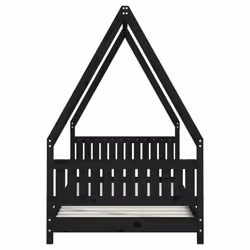 VidaXL 834509 Lit pour enfant Noir Bois - Vue supplémentaire 5