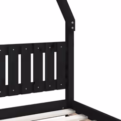 VidaXL 834509 Lit pour enfant Noir Bois - Vue supplémentaire 6