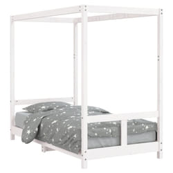 VidaXL 834514 Lit pour enfant Blanc Bois