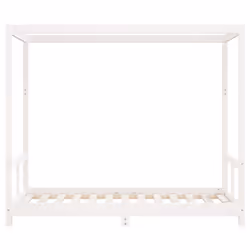 VidaXL 834517 Lit pour enfant Blanc Bois - Vue supplémentaire 4