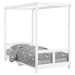 VidaXL 834520 Lit pour enfant Blanc Bois