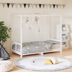 VidaXL 834520 Lit pour enfant Blanc Bois