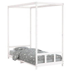 VidaXL 834523 Lit pour enfant Blanc Bois