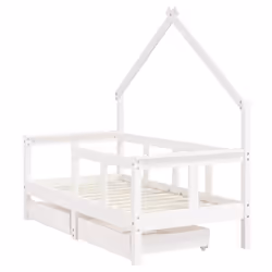 VidaXL 834541 Lit pour enfant Blanc Bois