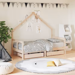 Créez un espace amusant pour votre petit avec ce fantastique cadre de lit en bois pour enfants ! Bois de pin massif : le cadr ...