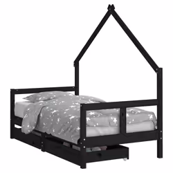 VidaXL 834545, Noir, Bois, 80 x 160 mm, 1 pièce(s)