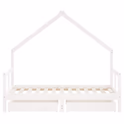 VidaXL 834547 Lit pour enfant Blanc Bois - Vue supplémentaire 5