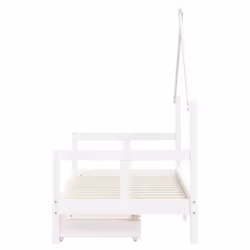 VidaXL 834547 Lit pour enfant Blanc Bois - Vue supplémentaire 6