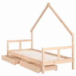 VidaXL 834549 Lit pour enfant Bois - Vue supplémentaire 4