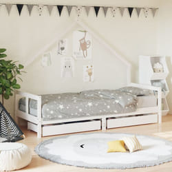 VidaXL 834550 Lit pour enfant Blanc Bois