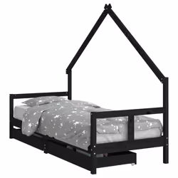 VidaXL 834551, Noir, Bois, 80 x 200 mm, 1 pièce(s)