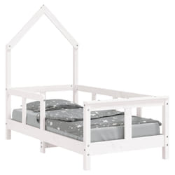 VidaXL 834556 Lit pour enfant Blanc Bois