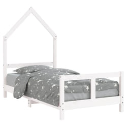 VidaXL 834559 Lit pour enfant Blanc Bois