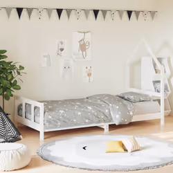 VidaXL 834562 Lit pour enfant Blanc Bois