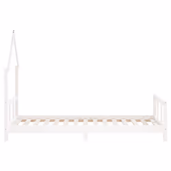 VidaXL 834562 Lit pour enfant Blanc Bois - Vue supplémentaire 5