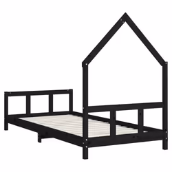 VidaXL 834563 Lit pour enfant Noir Bois - Vue supplémentaire 6