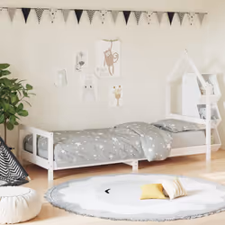 VidaXL 834565 Lit pour enfant Blanc Bois