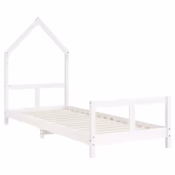 VidaXL 834565 Lit pour enfant Blanc Bois