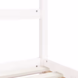 VidaXL 834565 Lit pour enfant Blanc Bois - Vue supplémentaire 7