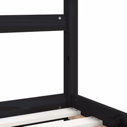 VidaXL 834566 Lit pour enfant Noir Bois - Vue supplémentaire 7