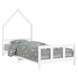 VidaXL 834568 Lit pour enfant Blanc Bois