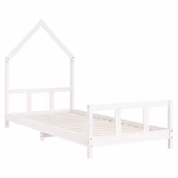 VidaXL 834568 Lit pour enfant Blanc Bois