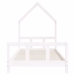 VidaXL 834568 Lit pour enfant Blanc Bois - Vue supplémentaire 4