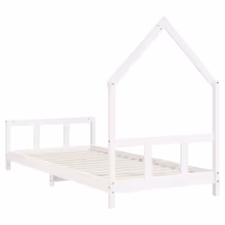 VidaXL 834568 Lit pour enfant Blanc Bois - Vue supplémentaire 6