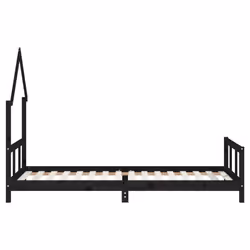VidaXL 834569 Lit pour enfant Noir Bois - Vue supplémentaire 5