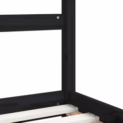 VidaXL 834569 Lit pour enfant Noir Bois - Vue supplémentaire 7