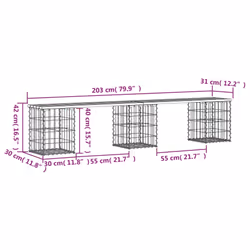 VidaXL 834332 banc de jardin - Vue supplémentaire 8