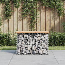 Vidaxl - Banc de jardin design de gabion 63x31,5x42cm bois massif de pin