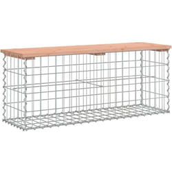 Banc jardin design gabion 103x31,5x42 cm bois massif de douglas