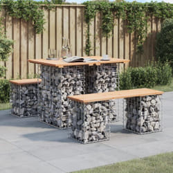 Vidaxl - Banc de jardin design de gabion 100x70x72 cm bois massif de pin