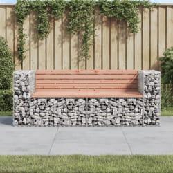Vidaxl - Banc de jardin design gabion 184x71x65,5 cm bois massif douglas