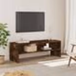 vidaXL Meuble TV chêne fumé 120x40x40 cm bois d'ingénierie