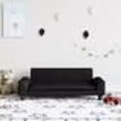 vidaXL Canapé pour enfants noir 90x53x30 cm similicuir