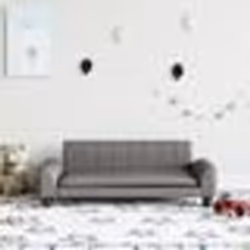 vidaXL Canapé pour enfants gris 90x53x30 cm similicuir