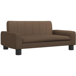 Vidaxl - Canapé pour enfants marron 70x45x30 cm tissu