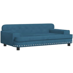 Vidaxl - Canapé pour enfants bleu 90x53x30 cm velours