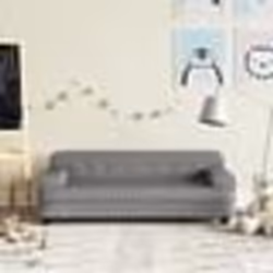 vidaXL Canapé pour enfants gris 90x53x30 cm similicuir