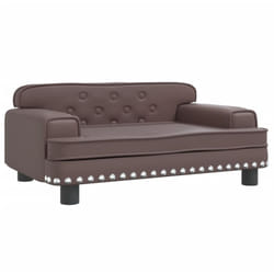 Vidaxl - Canapé pour enfants marron 70x45x30 cm similicuir