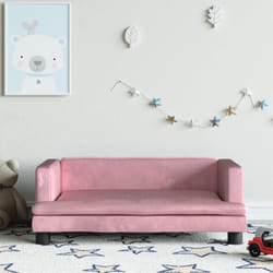 Vidaxl - Canapé pour enfants rose 80x45x30 cm velours