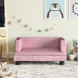 Vidaxl - Canapé pour enfants rose 60x40x30 cm velours