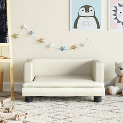 Vidaxl - Canapé pour enfants crème 60x40x30 cm similicuir