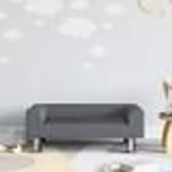 vidaXL Canapé pour enfants gris foncé 70x45x26,5 cm velours
