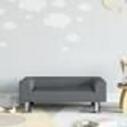 vidaXL Canapé pour enfants gris foncé 70x45x26,5 cm velours